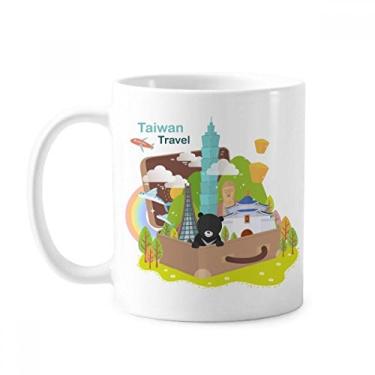 Imagem de Caneca de cerâmica branca Taiwan Travel 101 Building China Classic Mug Presente com alças 350 ml