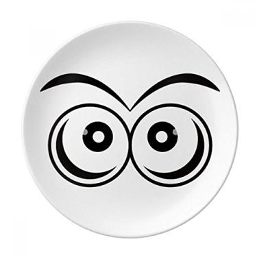 Imagem de Prato de decoração de olhos Vector decorativo de porcelana Salver louças de jantar