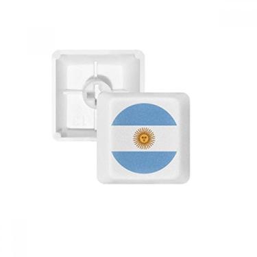 Imagem de Teclas PBT com símbolo da bandeira nacional da Argentina para teclado mecânico branco OEM sem marcação