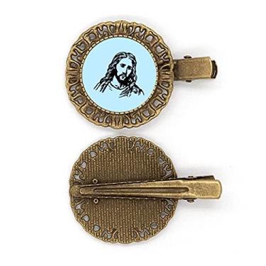 Imagem de Godliness Idol Savior Portrait Grampo de cabelo Broche Presilha de cabelo