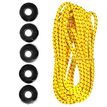 Imagem de Kits de cordas de choque Paracord Planet Ball – 3 m de cabo de choque de 0,5 cm – para acampamento, eventos, tendas, caminhadas, lonas e usos ao ar livre (passo rápido)