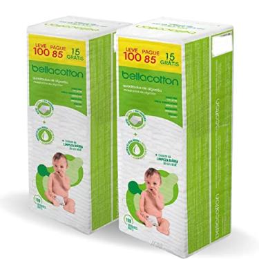 Imagem de Algodão Quadrado Bellacotton Bebê com 200 Unidades