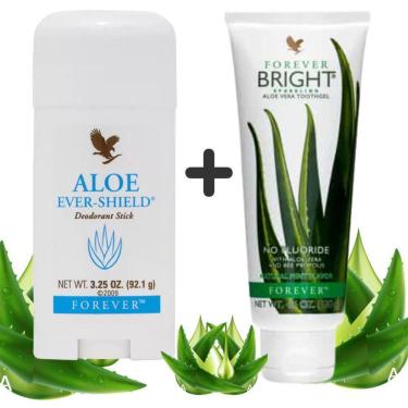 Imagem de Desodorante Sem Alumínio + Gel Dental Sem Flúor De Aloe Vera