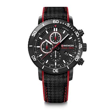 Imagem de Relógio Masculino Wenger RoadSter Black Night Chrono Preto e Vermelho