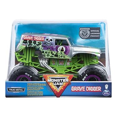 Imagem de Monster Jam, Official Grave Digger Monster Truck, Die-Cast Vehicle, 1:24 Scale