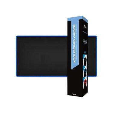 Imagem de MousePad Gamer Borda Costurada Grande 90 X 40 Cm - Azul