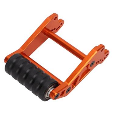 Imagem de Roda Traseira RC De Alumínio Sluffs, Roda Traseira RC Para Cima Para 1/8 Eixo Sólido 4WD Caminhão Carro De Controle Remoto(Laranja)