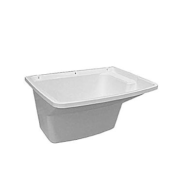 Imagem de Tanque de Lavar Roupa 15 litros com Válvula Integrada Bellart Branco Com Dimensão de 53 x 43,6 x 29 cm Durín