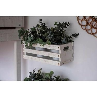 Imagem de Prateleira Nicho Mercado Branco Rústico