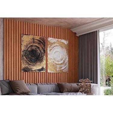 Imagem de Painel Ripado Decorativo 134 x 183 cm Dalla Costa - Freijó