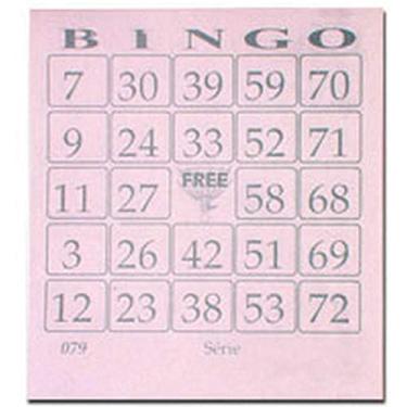 Imagem de Bloco Para Bingo Rosa 110X100Mm 100 Folhas Pacote Com 15-506