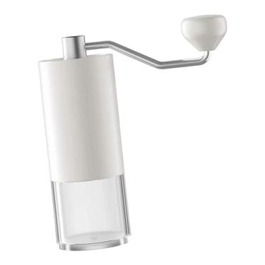 Imagem de Generic Moinho de rebarba cônico, moinho de café manual com núcleo cerâmico, moinho de café com manivela para escritório doméstico, branco