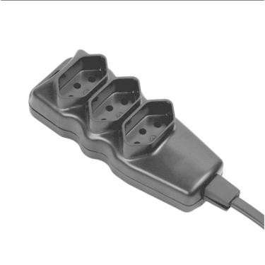 Imagem de Extensão Elétrica 3 Tomadas Pp Plano 3x0,75 10m Preta