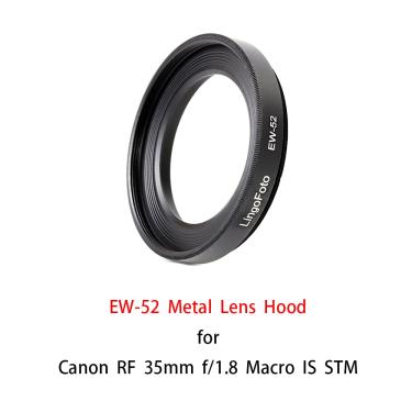 Imagem de Metal Screw-in Lens Hood para Câmera Canon  Acessórios para Câmera  Substituição de Terceira Parte