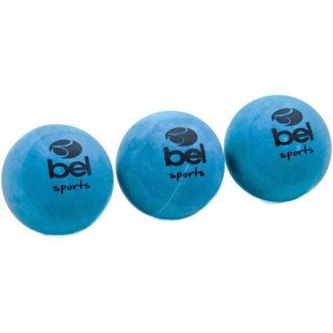 Imagem de Kit 3 Bolinhas De Borracha Bel Sports Azul - Bel Fix