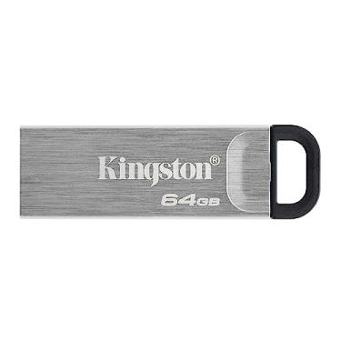 Imagem de Kingston DataTraveler Kyson 64GB High Performance USB 3.2 Metal Flash Drive | Velocidades de até 200 MB/s | DTKN/64 GB
