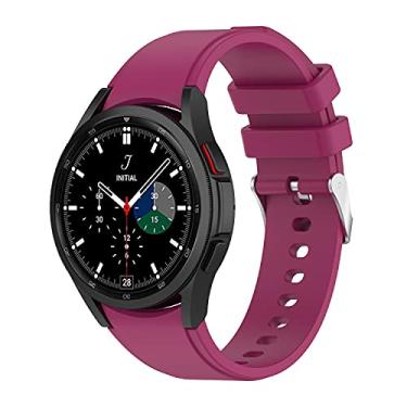 Imagem de Hoopyeecase Esporte pulseira de relógio para Samsung Galaxy Watch 4 40mm/44mm pulseira, Galaxy Watch 3 41mm /Galaxy Watch 4 Classic 42mm/46mm, 20mm Suave Silicone Substituição pulseira de relógio