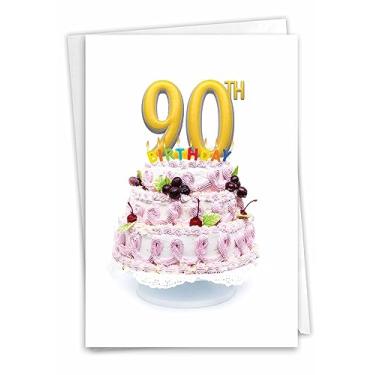 Imagem de MP-Single-BD-Milestones Aniversário Anos de Pedra Única da The Best Card Company, Single Milestone Birthday Card - Big Day 90