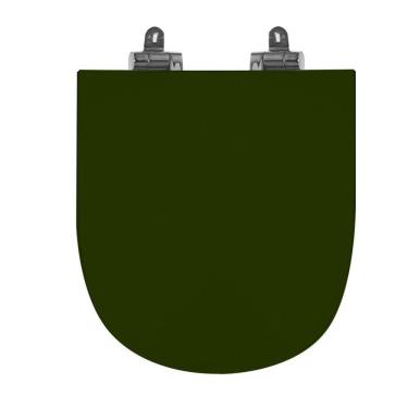 Imagem de Assento Sanitário Poliéster para Louça Link/carrara/belle Époque deca Slow Close Cromado Verde Degrade