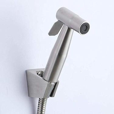 Imagem de Kit de pulverizador de vaso sanitário bidê pulverizador de chuveiro de latão spray de substituição para pulverizador de fraldas de pano premium - pistola de pulverização pressurizada de aço inoxidável
