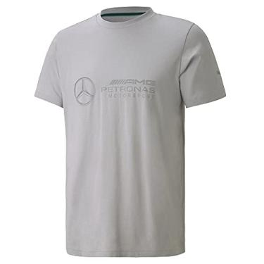 Imagem de PUMA Camiseta masculina com logotipo Mercedes Amg Petronas Motorsport