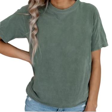 Imagem de Camiseta feminina para gestantes cores confortáveis para amamentação e amamentação camiseta Mama's Boobery Always On Tap Tops, Verde 1, M