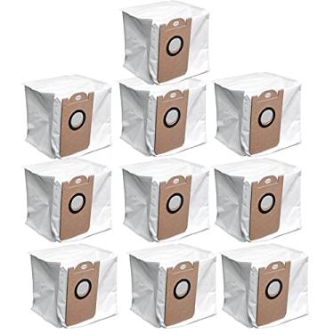 Imagem de Pacote com 10 sacos de pó iHome para AutoVac Nova e Nova Pro, acessórios de substituição para aspirador de pó robô autovazio