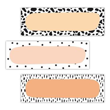 Imagem de 30 etiquetas de nome - placas de nome autoadesivas com impressão minimalista, etiqueta de mesa, adesivos de armário para sala de aula, decoração e suprimentos para estudantes, professores - A08