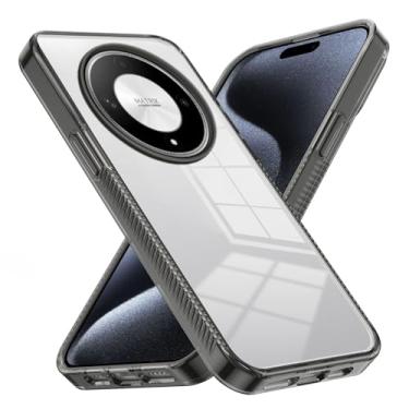 Imagem de Capa transparente compatível com Huawei Honor X9B, PC de acrílico rígido, compatível com Honor X9B Capa traseira protetora ultrafina, capa antiarranhões com absorção de choque (Cor: Preto)