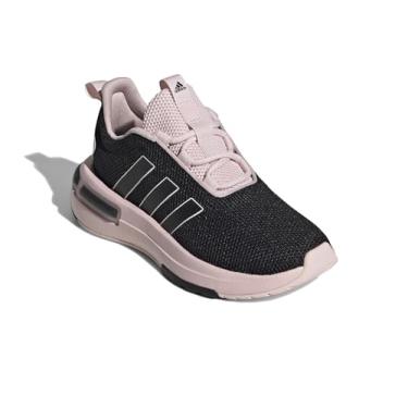 Imagem de adidas Tênis infantil masculino Racer Tr23, Core Black/Sandy Pink/White, 18