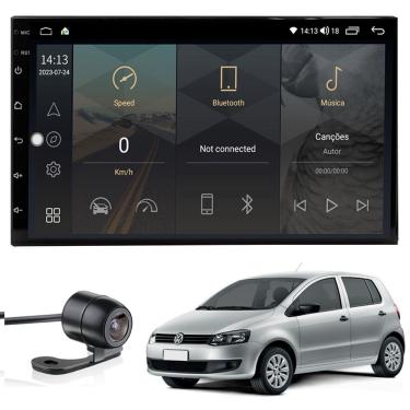 Imagem de Central Multimídia Fox 2011 2012 2013 2014 2015 2016 sem rádio Tela IPS de 7" Polegadas Quad Core 2GB Carplay e Android Auto GPS + Câmera de ré