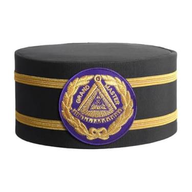 Imagem de Boné Grand Master Blue Lodge Crown - Patch roxo com duas tranças, Preto, 61