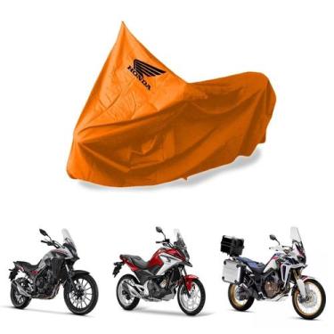 Imagem de Capa Protetora Impermeável Para Moto Honda - SPTS, Laranja,  GG