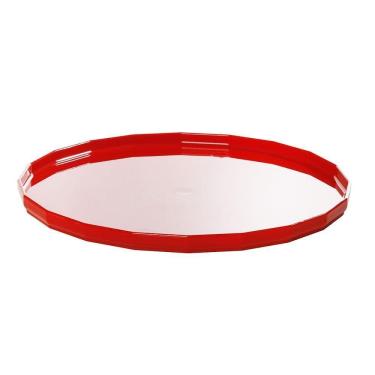 Imagem de Bandeja Elegance Redonda Aro 30 Vermelha Em Polipropileno Linha Tropical Vem