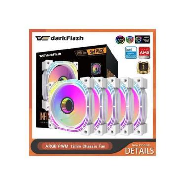 Imagem de Cooler Fan Aigo Darkflash Inf24 Pro Kit 5In1 Branco