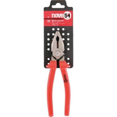 Imagem de Alicate universal 8" aço carbono polido plastificado Nove54