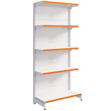 Imagem de Gôndola Fit Parede 1 Inicial 1,70m De Supermercado Bandejas Regulavel 