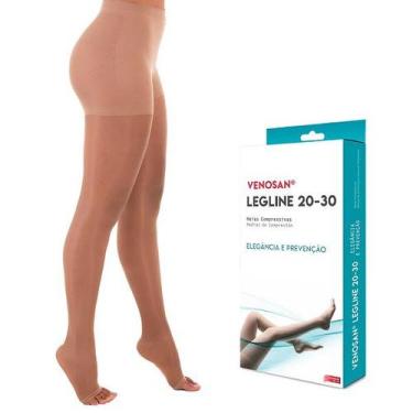 Imagem de Meia Calça Queen Média Compressão Venosan Legline 20-30 ATQ PE Aberto,