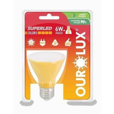 Imagem de Lâmpada Led Par 20 BIVOLT 6 WATTS Amarelo - OUROLUX - OUROLUX COMERCIA