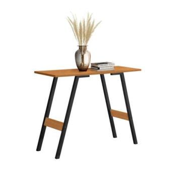 Imagem de Aparador Buffet Hall Entrada Cantinho Café Aço Carbono MDF - Casa e Mo