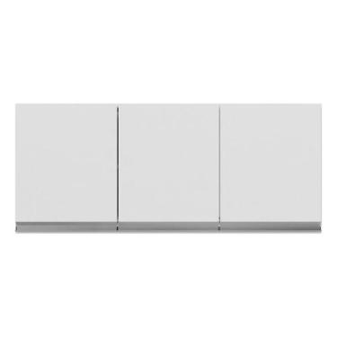 Imagem de - Armário Aéreo P/ Cozinha Andreia 120cm C/3 Portas - AJL Móveis, Bran