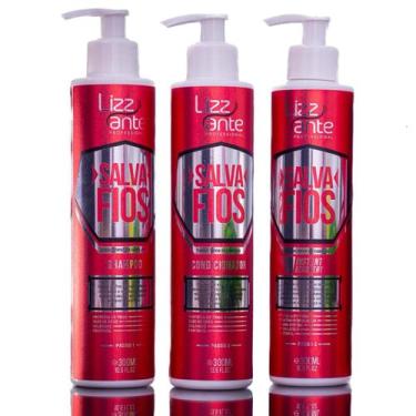 Imagem de Kit Salva Fios Cabelo Emborrachado Elimina Ressecamento Combate a Queb