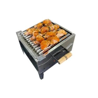 Imagem de Churrasqueira Mini Parrilha Argentina Inox Portátil - INFINITY