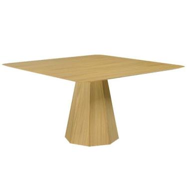 Imagem de Mesa Sala de Jantar 4 Lugares 150cm Tampo Quadrado Talocan Freijó G13 