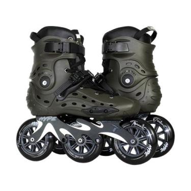 Imagem de Patins Traxart Hype Freestyle Verde - 110mm ABEC-9, # 7 = 38/39