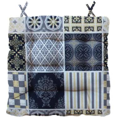 Imagem de Almofada Para Cadeira Futton Wendy 40x40cm Retalhos - FASTLAR