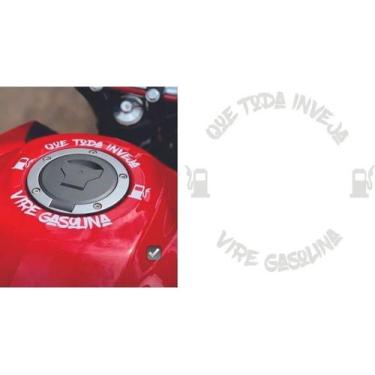 Imagem de Adesivo Tampa Combustivel Moto Que Toda Inveja Vire Gasolina - Resitan