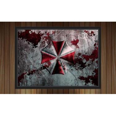 Imagem de Quadro Decorativo Resident Evil Umbrella Decorações Com Moldura - Vita
