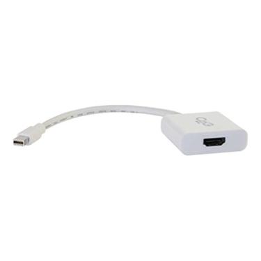 Imagem de C2G Adaptador Mini Display Port, 4K, Display Port para HDMI, Macho para Fêmea, Ativo, Branco, 8", Cabos para Go 54308