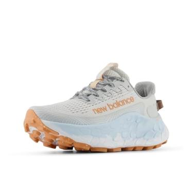 Imagem de New Balance Tênis de corrida feminino Fresh Foam X More Trail V3trail, Matéria cinza/cobre/azul pedreira, 12 X-Wide
